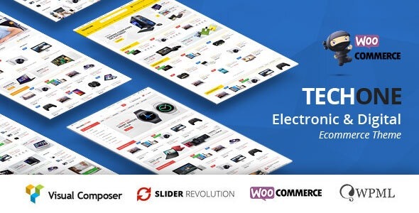 TechOne v3.0.3 Electronics Multipurpose WooCommerce Theme ( RTL Supported ) - 多功能电子商城WordPress主题