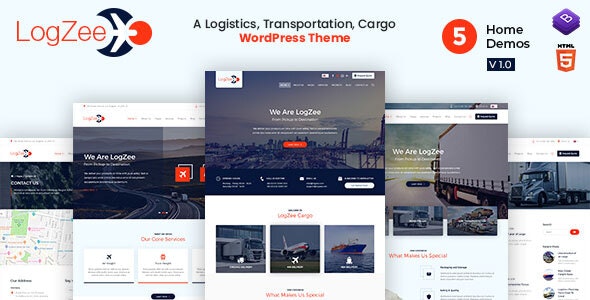 Logzee v1.0 物流运输货运WordPress主题
