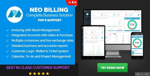 Neo Billing v8.0 会计、发票和CRM软件