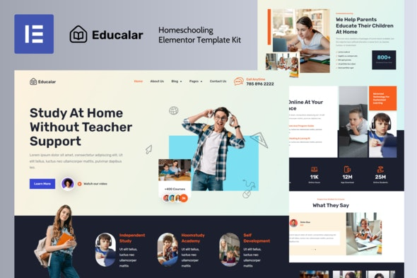 Educalar – 家庭教育Elementor模板套件