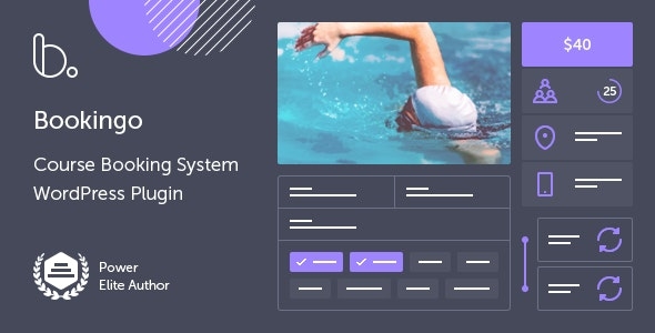 Bookingo v1.6 WordPress课程预订系统
