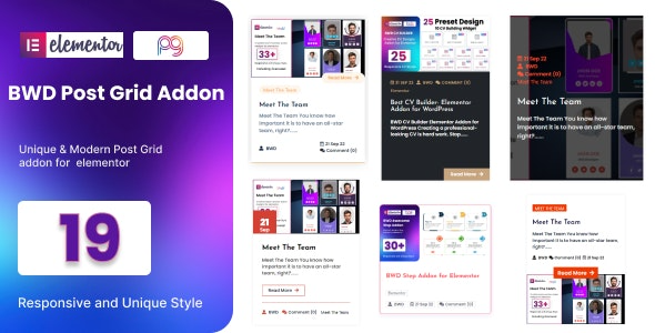 BWD Post Grid for Elementor v1.0 - Elementor文章网格布局插件