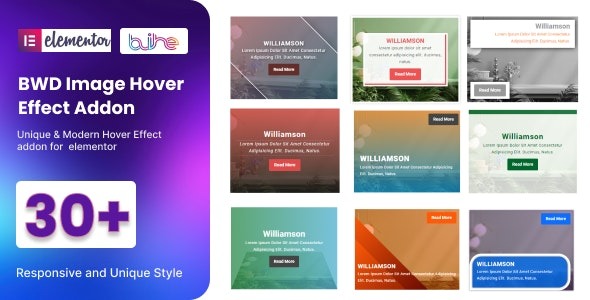 BWD iHover效果Elementor插件v1.0 - 为Elementor添加炫酷悬停效果