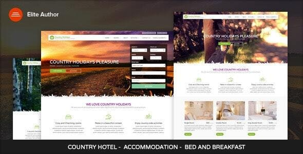 CountryHolidays v1.0 – WordPress乡村酒店和住宿主题