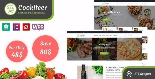 Cookiteer v1.4.8 美食与食谱WordPress主题