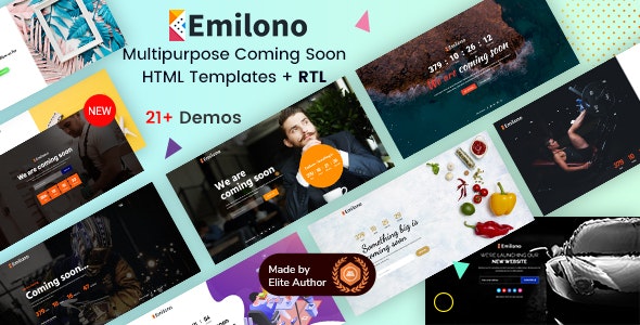 Emilono – 即将上线HTML模板下载