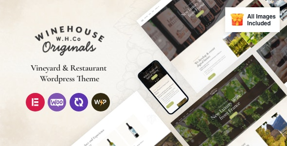 Wine House (v3.12.0) 酒庄与餐厅酒类商店WordPress主题
