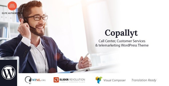 Copallyt v.4.6 呼叫中心与电话营销 WordPress 主题 - 高效客户服务解决方案