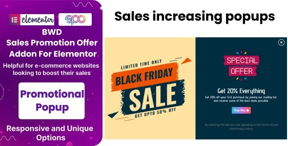 BWD Sales Promotion Offer Addon for Elementor v1.6 - Elementor促销优惠活动插件