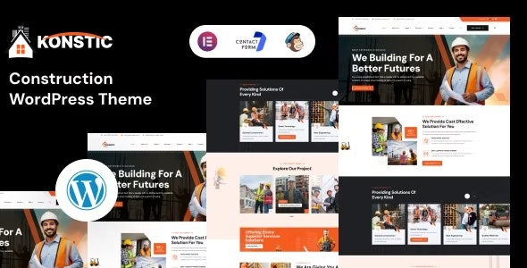 Konstic v1.1.0 Construction WordPress Theme - 建筑行业WordPress主题