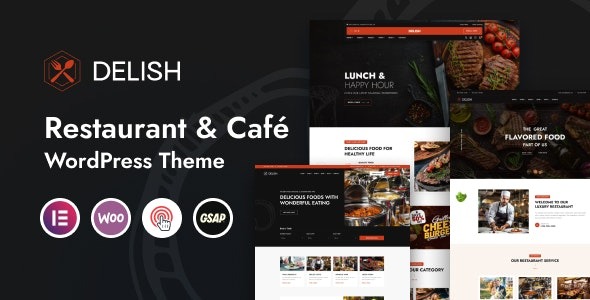 Delish v1.0.1 餐厅与咖啡馆 WordPress 主题 - 美食餐饮网站模板