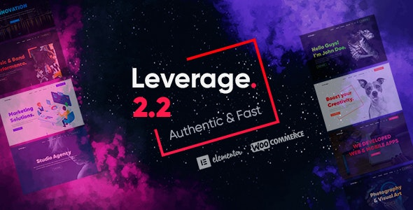 Leverage (v2.2.9) 创意机构与作品集WordPress主题