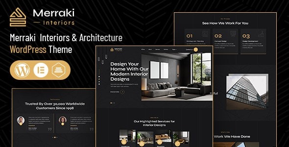 Merraki v1.2 Interiors & Architecture WordPress Theme - 室内设计与建筑WordPress主题