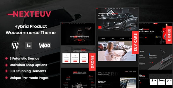 NextEuv (v1.0.6) EV Shop电动车商店单产品商城主题