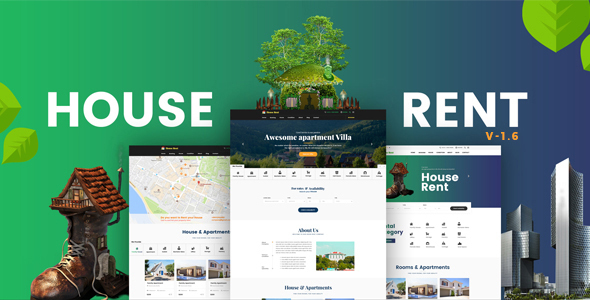 HouseRent v1.6.1 Multi Concept Rental WordPress Theme - 多功能租赁概念WordPress主题