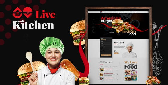 Livekitchen (v2.3) 餐厅咖啡馆WordPress主题 - 美食餐饮网站设计