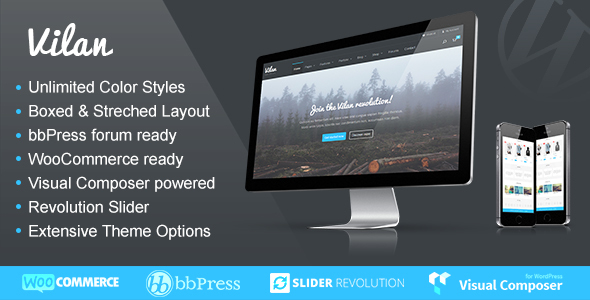 Vilan Corporate, Shop & Forum WordPress Theme v2.9 - 多功能企业、商店与论坛WordPress主题