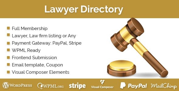 Lawyer Directory WordPress Plugin v1.3.2 - 律师目录WordPress插件
