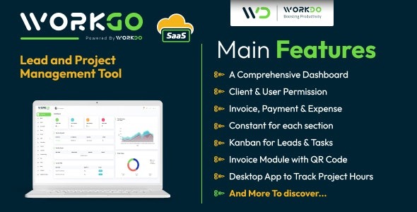 WorkGo SaaS v6.1 线索与项目管理工具 - 高效管理您的业务