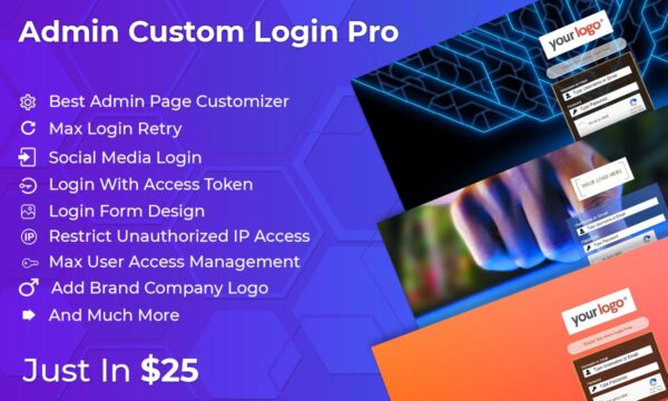 Admin Custom Login Pro v6.5 (By Weblizar) - WordPress后台登录页面自定义插件
