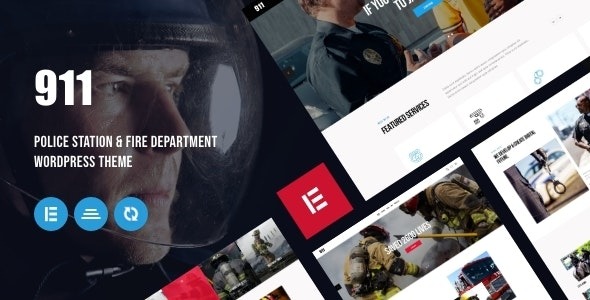 911 (v1.13.0) Police Station & Fire Department WordPress Theme - 警察局与消防部门WordPress主题