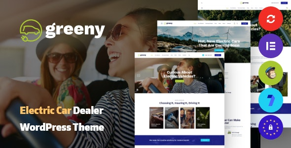Greeny v2.2.0 电动汽车经销商WordPress主题