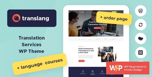 Translang (v1.1.16) 翻译服务与语言课程WordPress主题
