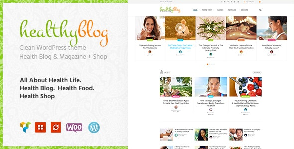 Healthy Living v1.2.8 健康生活博客与在线商店WordPress主题