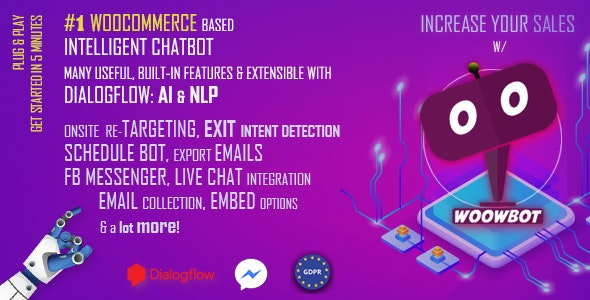 v14.0.5 AI ChatBot for WooCommerce – ChatGPT, Retargeting, Exit Intent (WoowBot) - WooCommerce智能聊天机器人插件