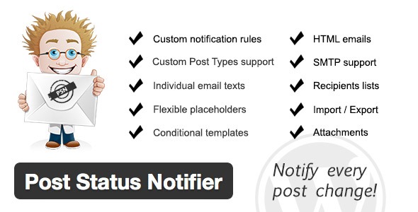 Post Status Notifier v1.12.0 - WordPress文章状态通知插件