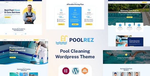 Poolrez v1.0.2 泳池清洁服务WordPress主题