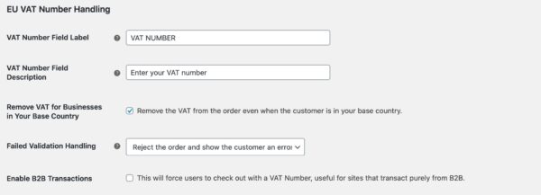 WooCommerce EU VAT Number (v2.9.14) - 欧盟增值税号码管理插件
