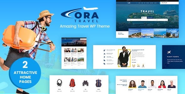 Ora v2.4 Travel Booking WordPress主题 - 旅游酒店预订网站模板