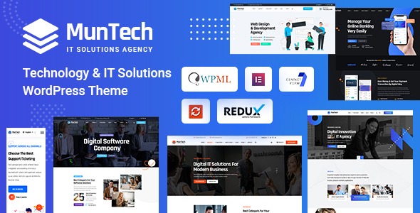 Muntech v1.0.0 IT解决方案与技术主题 - 专业WordPress企业网站模板