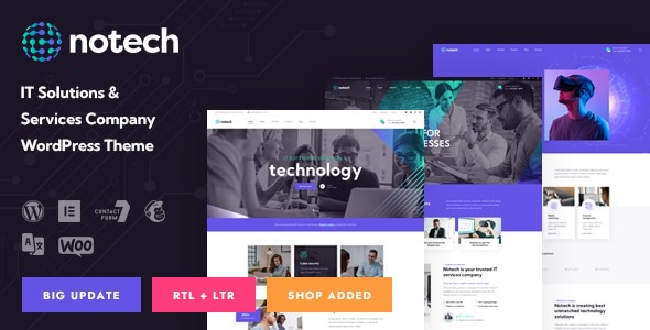 Notech v1.1 IT解决方案与服务WordPress主题