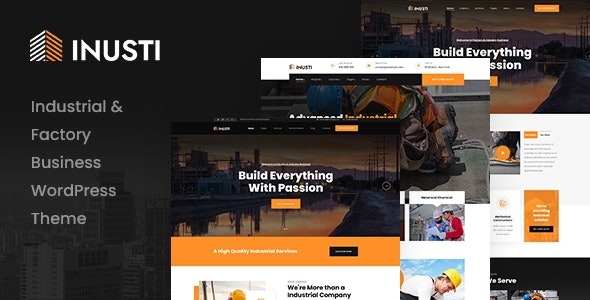 Inusti v1.1.9 工厂与工业WordPress主题 - 专业工业网站设计模板