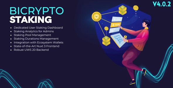 Staking Crypto Addon For Bicrypto v4.0.2 – 加密货币质押投资插件，支持任意代币和网络
