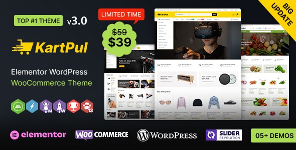 KartPul (v3.2.0) 多功能WooCommerce主题