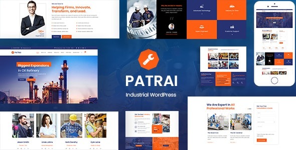 Patrai Industry v2.6 Industrial Manufacturer - 工业制造商WordPress主题