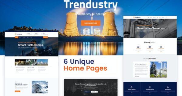 Trendustry v1.1.2 工业与制造WordPress主题 - 专业工业风格网站设计