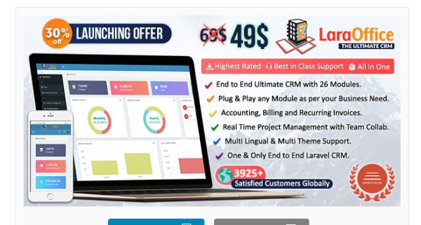 LaraOffice July 27 2024 Ultimate CRM and Project Management System - 终极客户关系与项目管理系统