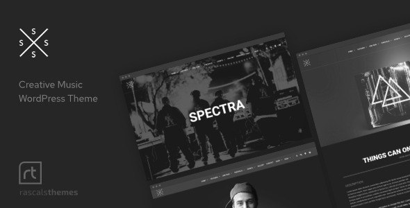 Spectra (v2.6.1) 持续音乐播放WordPress主题