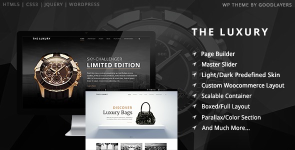 The Luxury (v1.3.8) 暗黑/明亮响应式WordPress主题