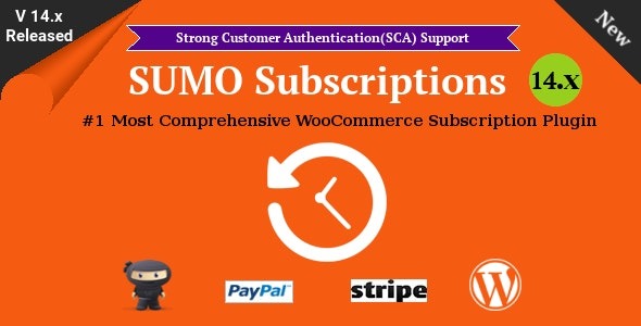 SUMO Subscriptions (v16.2.0) WooCommerce订阅系统