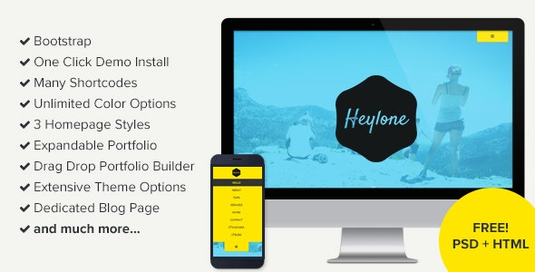 Heylone v2.2 单页视差滚动WordPress主题