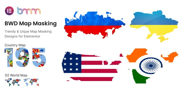 BWD Map Masking addon for elementor v1.0 - Elementor地图遮罩插件