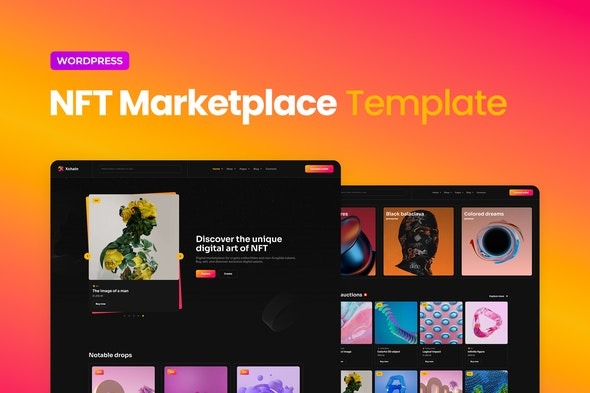 Xchain – NFT Marketplace Elementor Template Kit - NFT市场Elementor模板套件