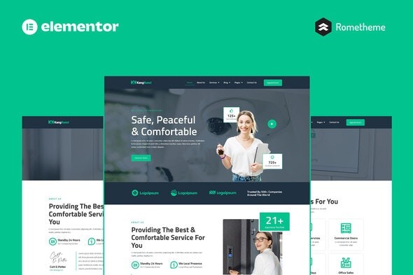 Kangkunci - 锁匠与安全系统Elementor Pro全站模板套件