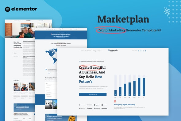 Marketplan – 数字营销Elementor模板套件