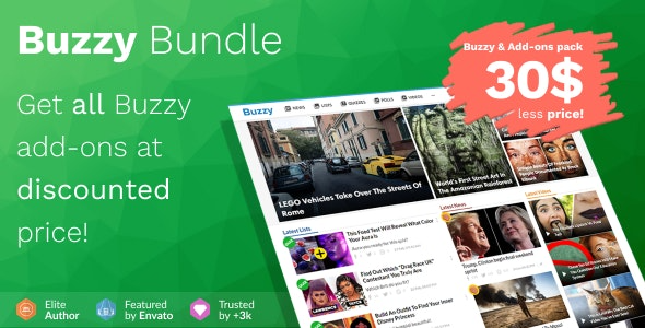 Buzzy Bundle v4.9.0 – 病毒式传播媒体脚本